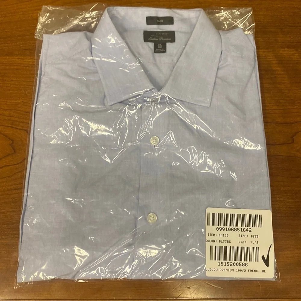 J Crew Ludlow Premium fine cotton dress shirt with french cuffs Item BN130